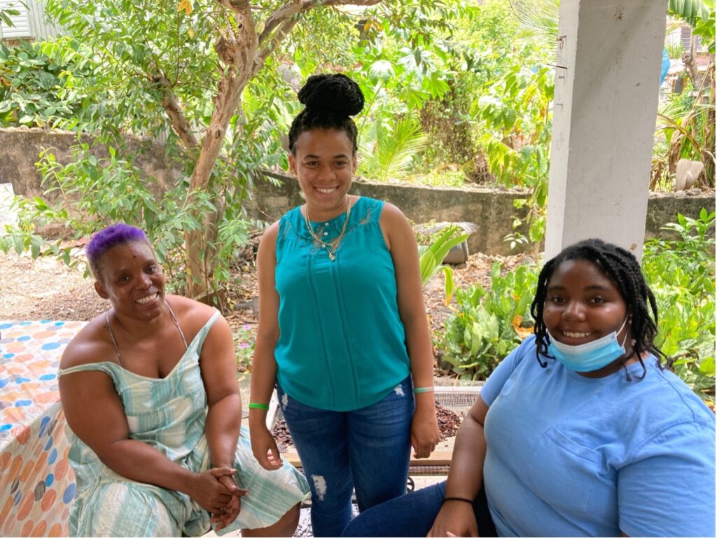 Esther talked with Tracey, Joanna and Adom about her memories of Hurricane David